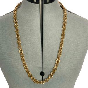 Juicy Couture chain link necklace (gold)